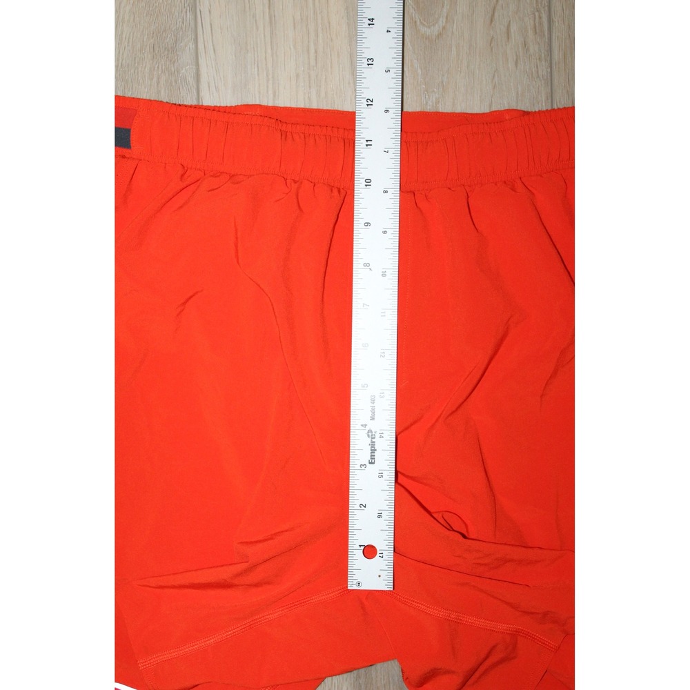 Lululemon Surge Lined Short 6" Mens Large Red Orange Running Training LM7A99S - Picture 9 of 13